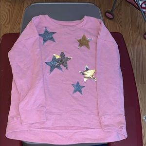 Brand new pink sequin gap sweatshirt
